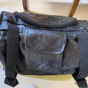 Leather Motorcycle Travel Bag